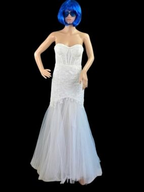 David's Bridal The Edit Strapless Mermaid Wedding Dress